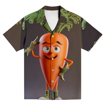 Ανδρικό πουκάμισο με κοντά μανίκια, άνετης γραμμής, πολυεστέρας 96%+, ψηφιακή εκτύπωση