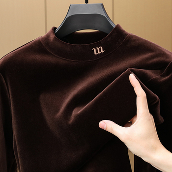 Muški debeli pleteni džemper s visokim ovratnikom, duge rukave, slobodan kroj, jesen 2024