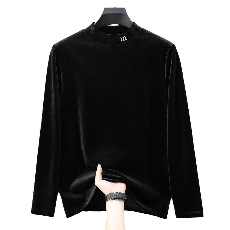 Muški debeli pleteni džemper s visokim ovratnikom, duge rukave, slobodan kroj, jesen 2024