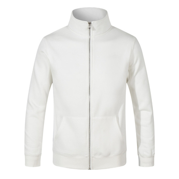 Unisex φθινοπωρινό φλίς με φερμουάρ και σταθερό κολάριο, βαμβακερό ύφασμα 90%