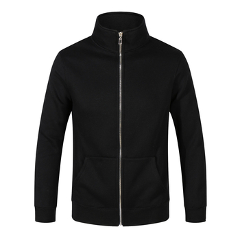 Unisex φθινοπωρινό φλίς με φερμουάρ και σταθερό κολάριο, βαμβακερό ύφασμα 90%