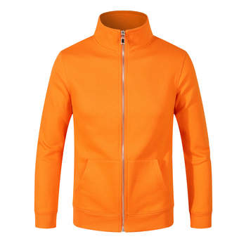 Unisex φθινοπωρινό φλίς με φερμουάρ και σταθερό κολάριο, βαμβακερό ύφασμα 90%