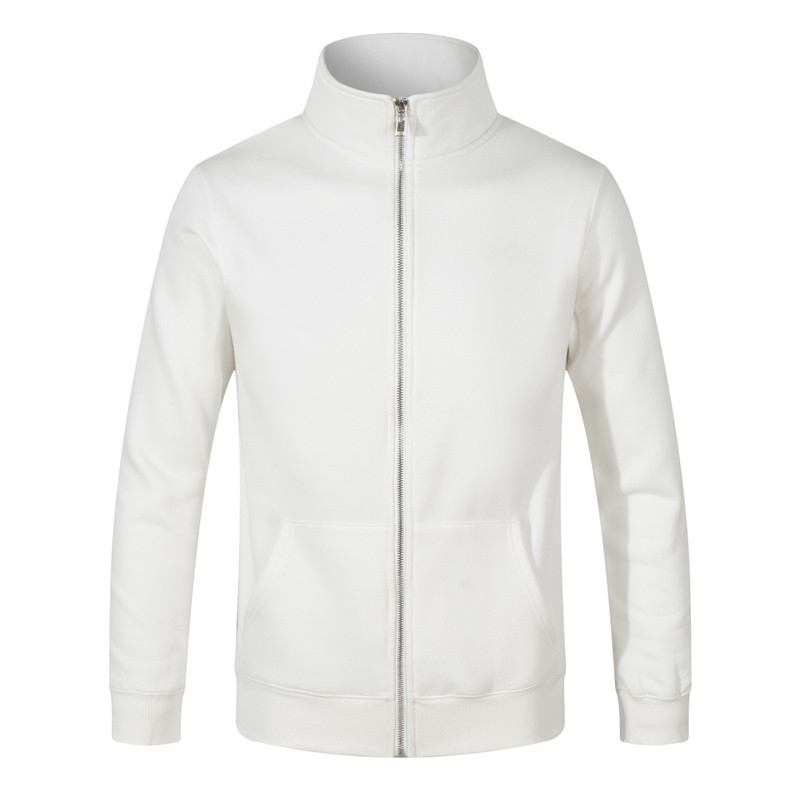 Unisex φθινοπωρινό φλίς με φερμουάρ και σταθερό κολάριο, βαμβακερό ύφασμα 90%