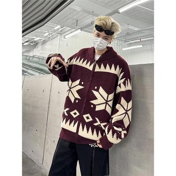 Кардиган пуловер със свободна кройка, кръгло деколте, Mink velvet плат, полиестер 91-95%