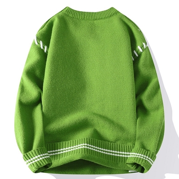 Пуловер с кръгла яка, свободен силует, дълги ръкави, модален плат