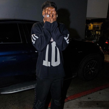 Пуловер със свободна кройка, кръгло деколте, дупчеста плетка, дълги ръкави, 95% памук, висок стрийт стил, за тийнейджъри през есента