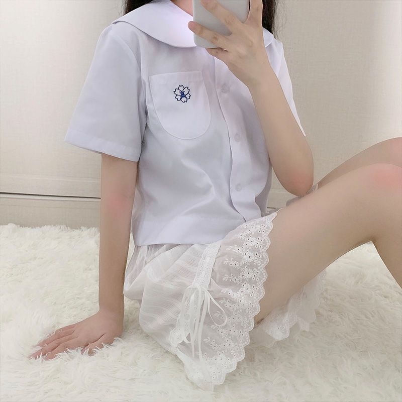 Șorturi de damă din bumbac pentru sub fustă JK, talie înaltă, opace, pentru adolescente 13–18