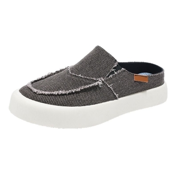 Ανδρικά slip-on lazy παπούτσια, στρογγυλή μύτη, καουτσούκ σόλα, PU πάτος, καλοκαιρινά casual
