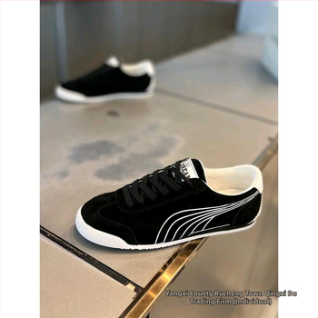 Unisex ανάλαφρα αθλητικά παπούτσια με Velcro, αναπνέουσα επάνω από βαμβάκι, ριγέ σχέδιο, στρογγυλή μύτη, χαμηλό τακούνι 1-3 cm