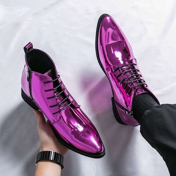 Ανδρικά Chelsea μποτάκια από μικροϊνών δέρμα, διαπνοή, αντιολισθητική σόλα από καουτσούκ, λατέξ πάτος, PU επένδυση