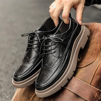 Δερμάτινα μποτάκια unisex, επάνω μέρος από μικροϊνες, σόλα από καουτσούκ, στρογγυλή μύτη, PU εσωτερική σόλα