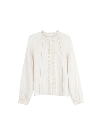 Риза със стил кардиган, памук, основен състав 50–70%, узор Color block, дълги ръкави, пролет 2025