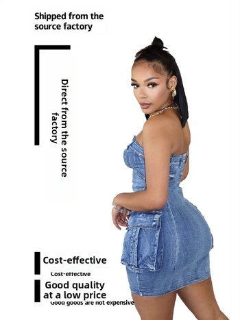 Φόρεμα γυναικών, μονόχρωμο, μίγμα βαμβάκι-κάποκ (30-50% βαμβάκι), μεσαίου μήκους, σιλουέτα με φούστα τύπου hip, μικροελαστικό, άνοιξη 2025, Dream posture.