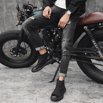 Martin μποτίνια, άνω μέρος από γνήσιο δέρμα, σόλα από καουτσούκ, στρογγυλή μύτη, μεσαίο ύψος shaft, υλικό μποτών: δέρμα βοδινού πρώτης στρώσης