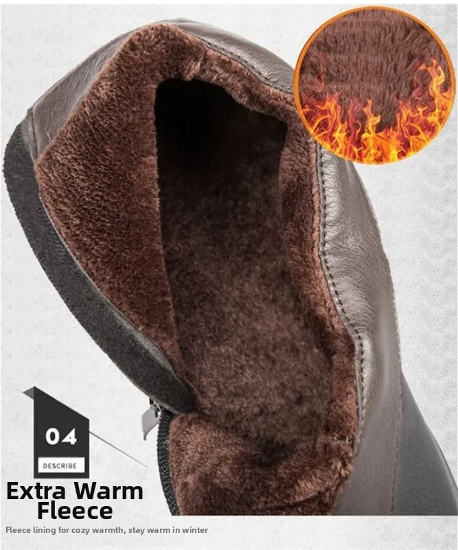 Ανδρικά μποτάκια Chelsea με αυξητικό σχέδιο ύψους, αδιάβροχα, αντιολισθητικά, πλαϊνό φερμουάρ, μεσαίο τακούνι 3–5 cm