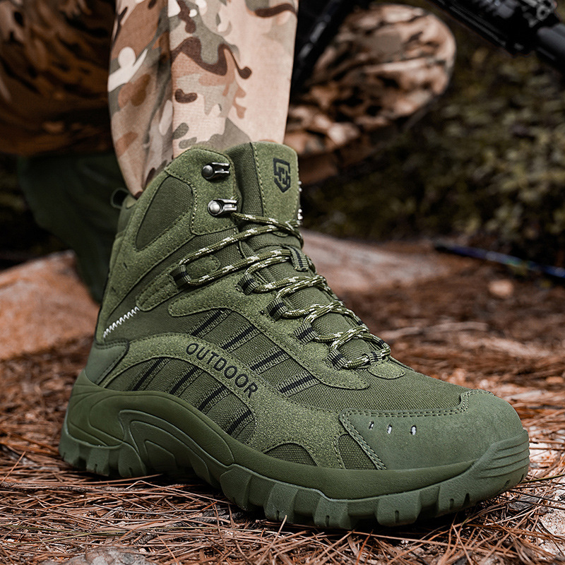 A21 Υψηλά ορειβατικά μποτάκια – Αδιάβροχα, Αντιολισθητικά, Με Παχιά Σόλα για Πεζοπορίες στην Ύπαιθρο