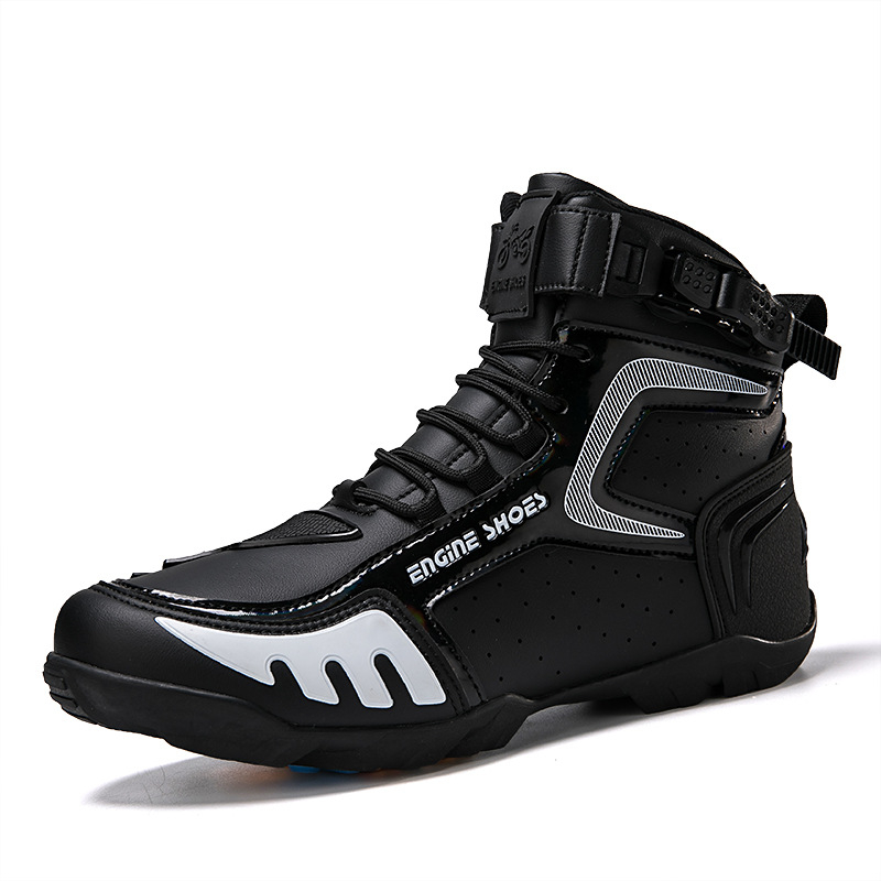 Мотоциклетни обувки за каране, всесезонни, дишащи, антихлъзгащи, ударопоглъщащи, унисекс