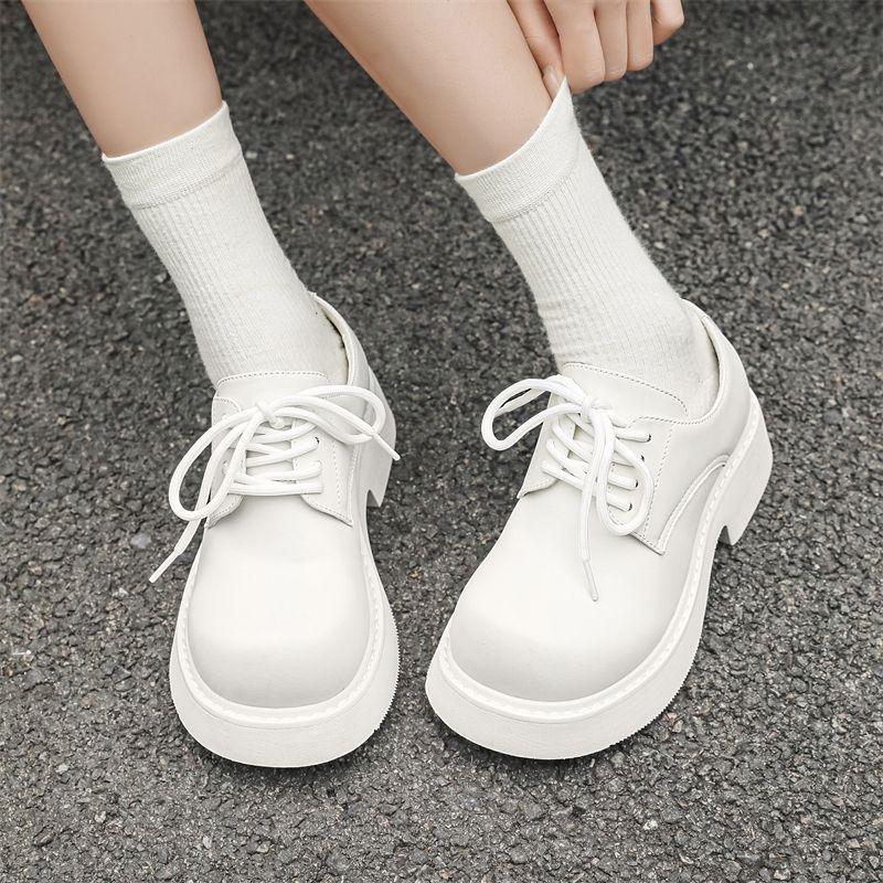 Muške derby cipele s platformom za povećanje visine, kožne casual cipele u britanskom stilu, gumena potplata