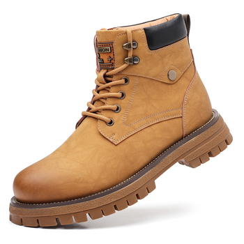 Αντρικά μποτάκια Martin, ρετρό βρετανικού στυλ για χειμώνα, γνήσιο δέρμα επάνω, σόλα καουτσούκ, επένδυση γούνας τεχνητής, αδιάβροτα, αντιολισθητικά (Γνήσιο δέρμα επάνω; Καουτσούκ σόλα; Επένδυση γούνα τεχνητή; Αδιάβροτα; Αντιολισθητικά)