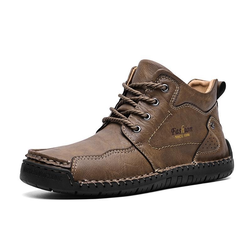 Augstas ziemas kurpes, unisex, mikrošķiedras vamp, gumijas zole, aizmugurējā šņorēšana