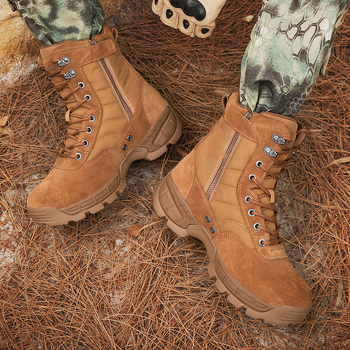 Υψηλά τακτικά μποτάκια εξωτερικού χώρου από πολυεστέρα, Unisex για ενήλικες, κατάλληλα για πεζοπορία, ορειβασία, κατασκήνωση και ψάρεμα