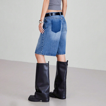 Памучни панталони с широки крачоли за ежедневни поводи (ниска талия, четкан финиш, микроеластичност, над 95% памук)