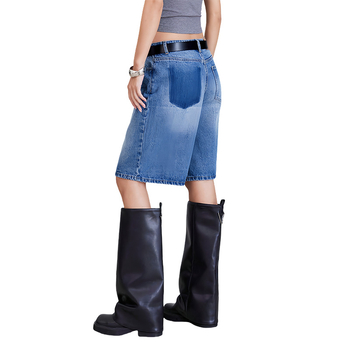 Памучни панталони с широки крачоли за ежедневни поводи (ниска талия, четкан финиш, микроеластичност, над 95% памук)