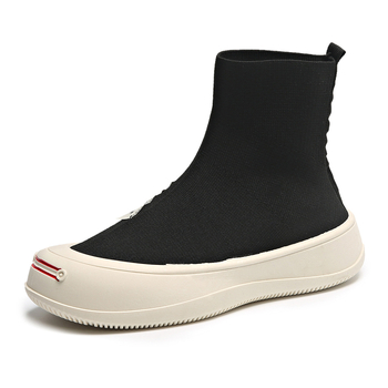 Sievietēm adīti elpojoši zeķuboti ar biezu zoli, korejiskais stils, piemēroti rudenim