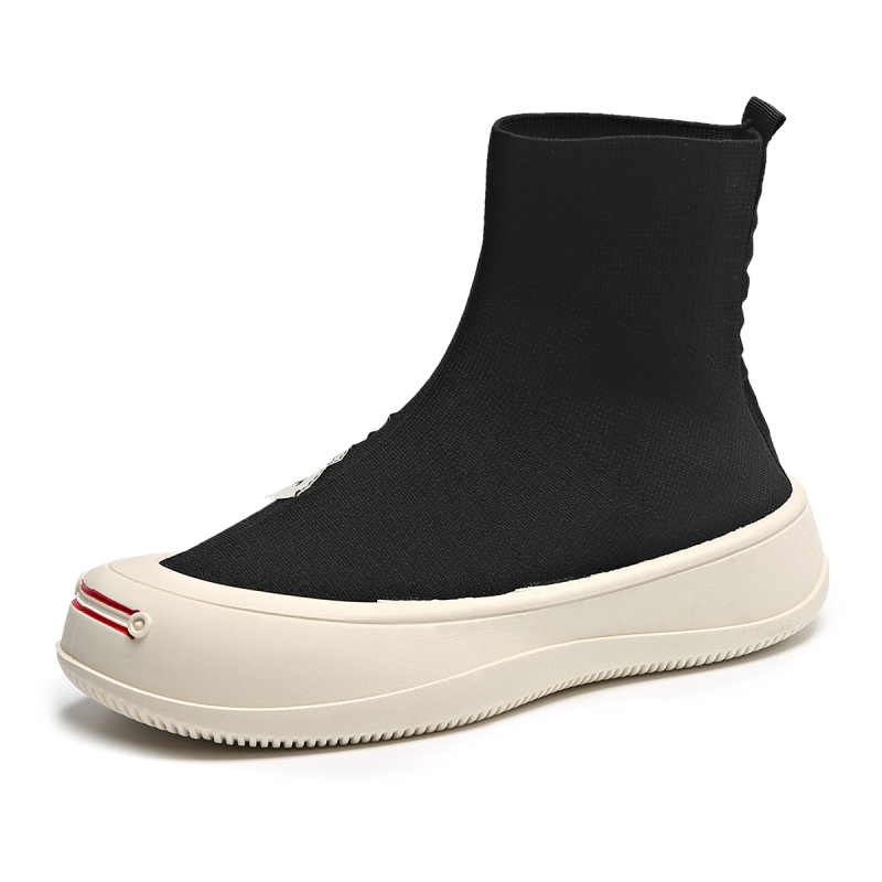 Sievietēm adīti elpojoši zeķuboti ar biezu zoli, korejiskais stils, piemēroti rudenim