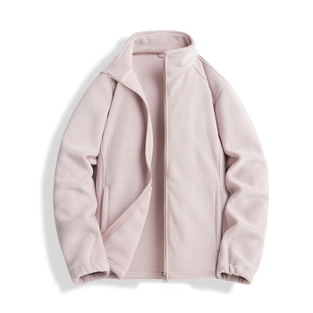 Jakna od corduroya s Rabbit Fur glavnom tkaninom, prednji zip, ovratnik Lapel, prilagodljiv kroj