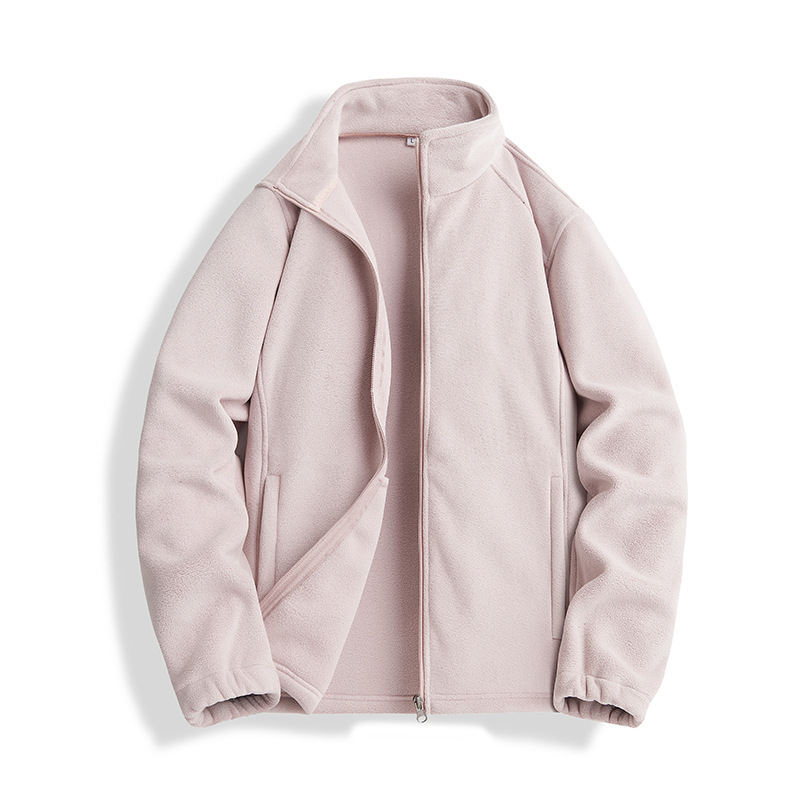 Jakna od corduroya s Rabbit Fur glavnom tkaninom, prednji zip, ovratnik Lapel, prilagodljiv kroj