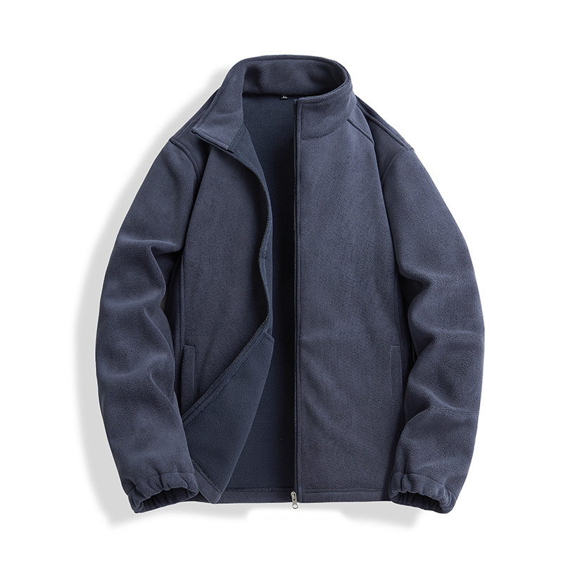 Jakna od corduroya s Rabbit Fur glavnom tkaninom, prednji zip, ovratnik Lapel, prilagodljiv kroj