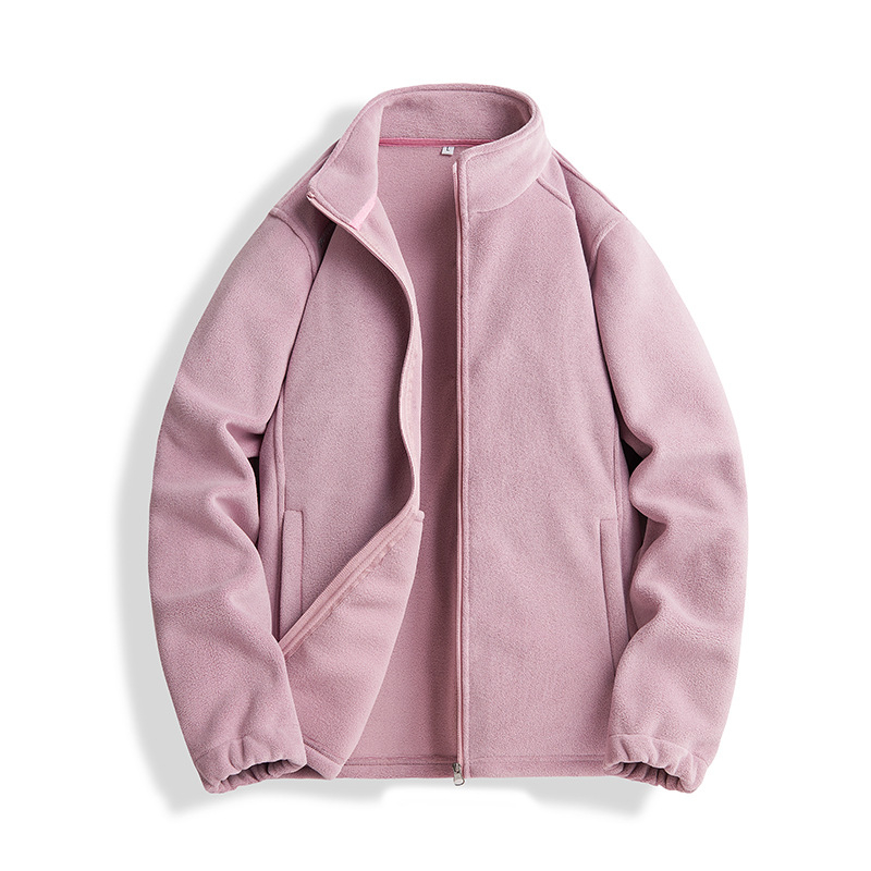 Jakna od corduroya s Rabbit Fur glavnom tkaninom, prednji zip, ovratnik Lapel, prilagodljiv kroj