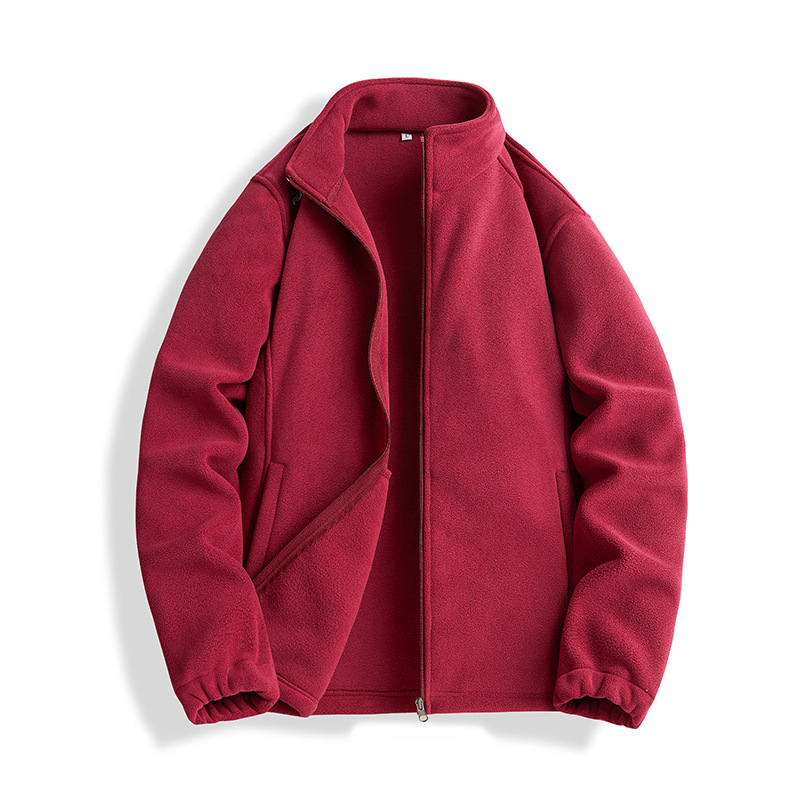 Jakna od corduroya s Rabbit Fur glavnom tkaninom, prednji zip, ovratnik Lapel, prilagodljiv kroj