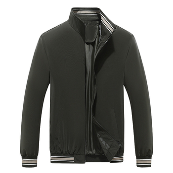 Pánska bunda s stojacim golierom, veľkosti M-8XL, tenká konopno-poliestrová zmes, dlhé rukávy