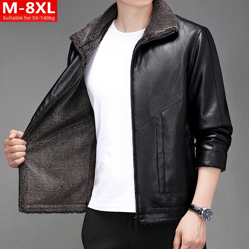 PU bőrkabát poliészter béléssel, reveres gallér, cipzár, laza szabású