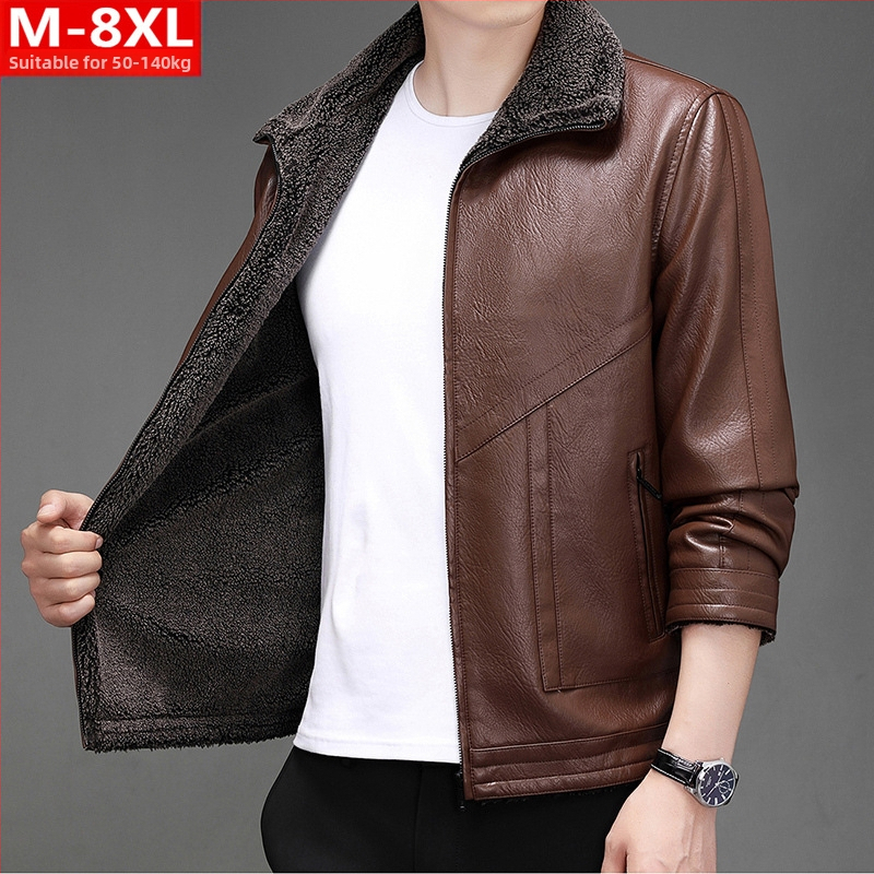 PU bőrkabát poliészter béléssel, reveres gallér, cipzár, laza szabású