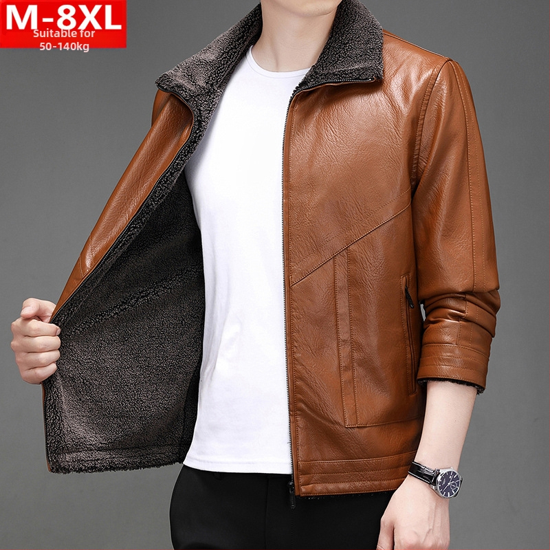 PU bőrkabát poliészter béléssel, reveres gallér, cipzár, laza szabású