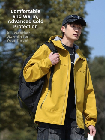 Μπουφάν soft shell σε στυλ cardigan – Αδιάβροχο, Αντιανεμικό, Διαπνέον, Θερμικό, Με κουκούλα; Unisex