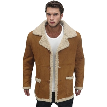 Μπουφάν από σουέδ, παχυσμένο, με πέτο, φερμουάρ, πολλαπλές τσέπες