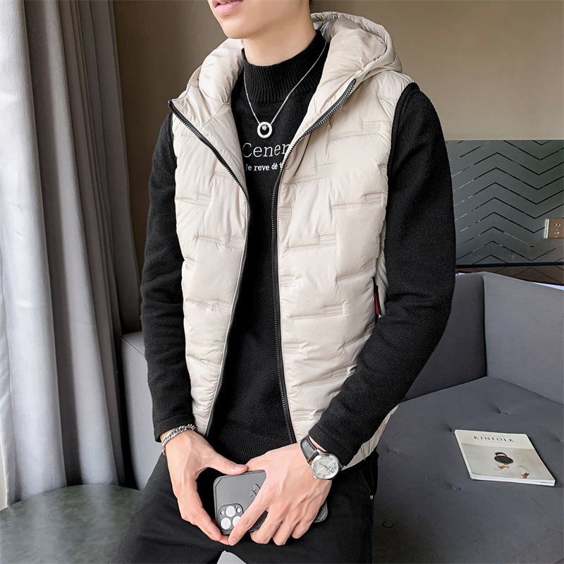 Paier ανδρικό γιλέκο με κουκούλα, με σταθερό γιακά, φερμουάρ, πλαϊνές τσέπες, χωρίς σιδέρωμα