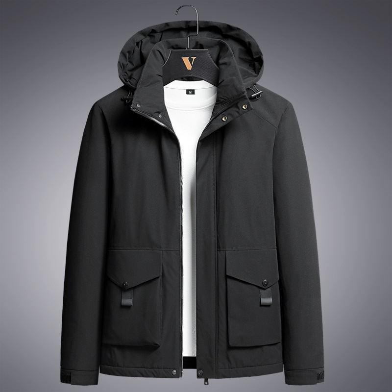 Ba Feng Wolf švarkas su ilgomis rankovėmis, Stack apykaklė, audinys Wire Cloth, pagrindinis audinys 95%+