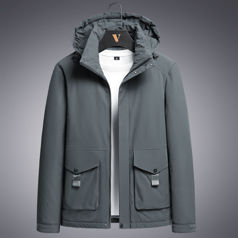 Ba Feng Wolf švarkas su ilgomis rankovėmis, Stack apykaklė, audinys Wire Cloth, pagrindinis audinys 95%+