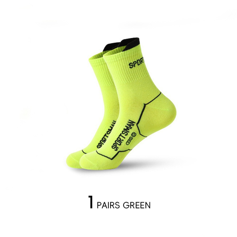 Мъжки спортни чорапи за тичане с дезодориращ филтър, 80–90% памук, средна дължина на тръбата, целогодишни, професионални спортни чорапи