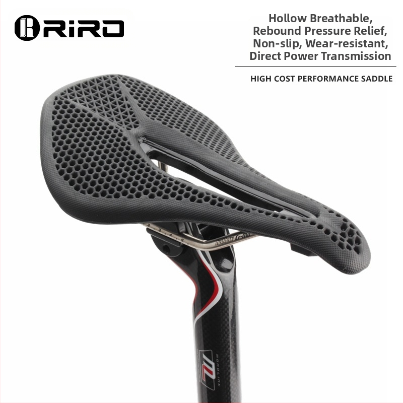 Καθίσμα ποδηλάτου RIRO, μοντέλο RIRO; υλικό: EPU νάιλον ίνες με ατσάλινο τόξο; κατάλληλο για ορεινά ποδήλατα.