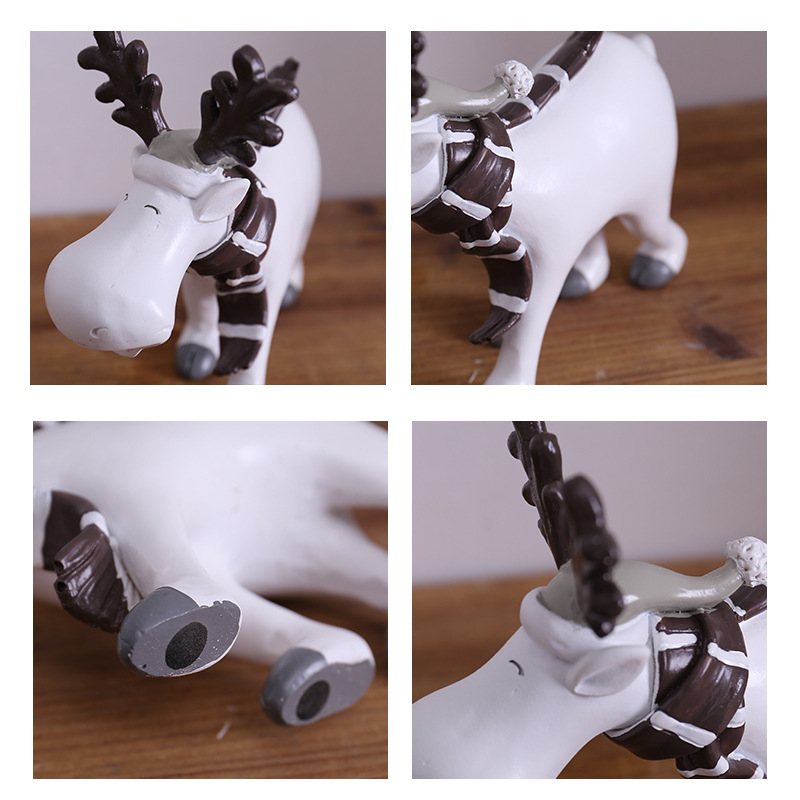 Διάκοσμητικό ελάφι από ρητίνη για παιδικό δωμάτιο — επιτραπέζιο διακοσμητικό σε καρτούν στυλ; κατάλληλο δώρο για γενέθλια, αποφοίτηση, μετακόμιση