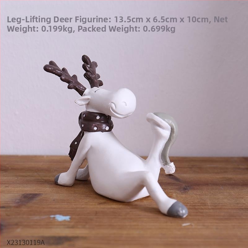 Διάκοσμητικό ελάφι από ρητίνη για παιδικό δωμάτιο — επιτραπέζιο διακοσμητικό σε καρτούν στυλ; κατάλληλο δώρο για γενέθλια, αποφοίτηση, μετακόμιση