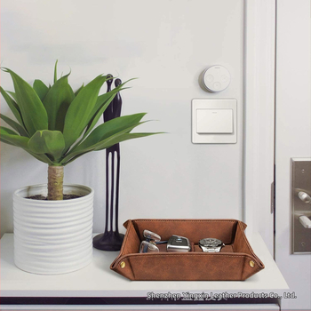 Κουτί Αποθήκευσης Επιτραπέζιο – Αναδιπλούμενος Οργανωτής PU Δέρμα για Τηλεχειριστήριο, Κλειδιά και Κινητό (Χωρητικότητα 1 L)