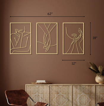 Έργο τέχνης τοίχου: Αφηρημένη γραμμική σιλουέτα από σίδηρο, Ryder; Υλικό: σίδηρος; Στυλ: Μοντέρνος μινιμαλισμός; Κατάλληλο για γραφείο