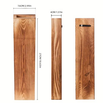 Ξύλινο βάζο τοίχου για αποξηραμένα λουλούδια και φυτά – χειροποίητο, μοντέρνο μινιμαλιστικό στυλ, κρεμαστό δοχείο